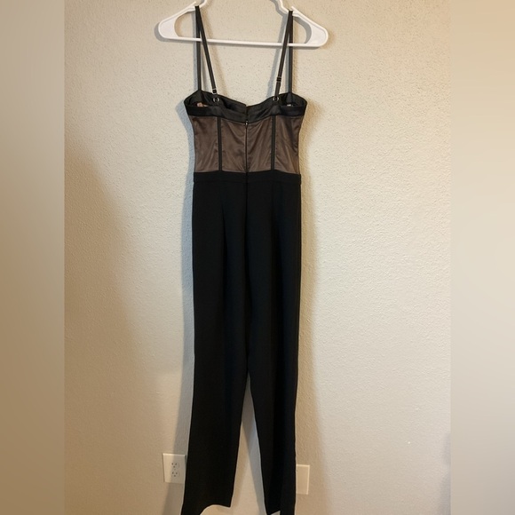 House of CB Samirah Mesh Satin Jumpsuit Size XS Black - Picture 7 of 15